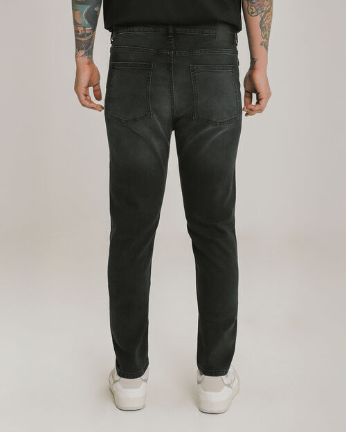 Jeans Skinny Tapered Negro
